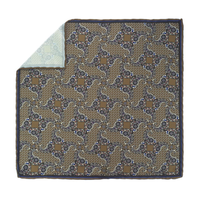 EM Men's Accessories poszetka brązowa paisley z mikrofibry.jpg