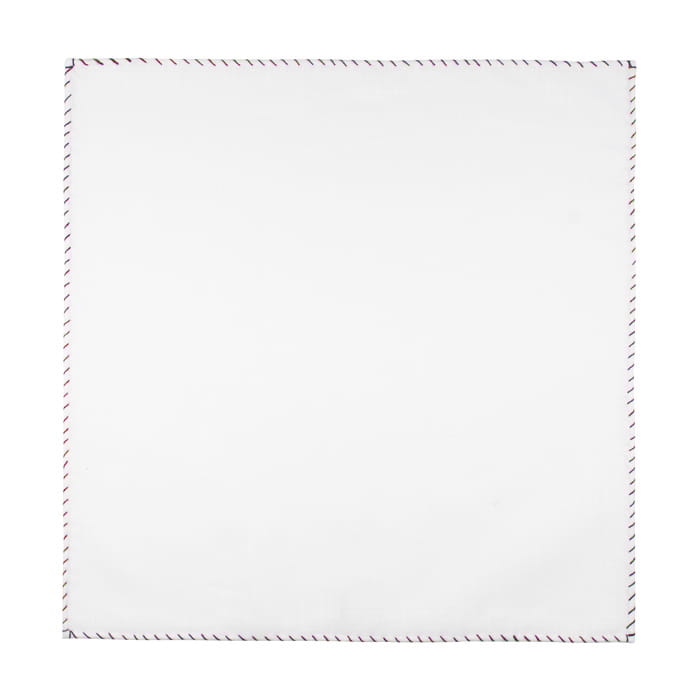 EM Men's Accessories poszetka lniana biała z czerwonym obszyciem.jpg