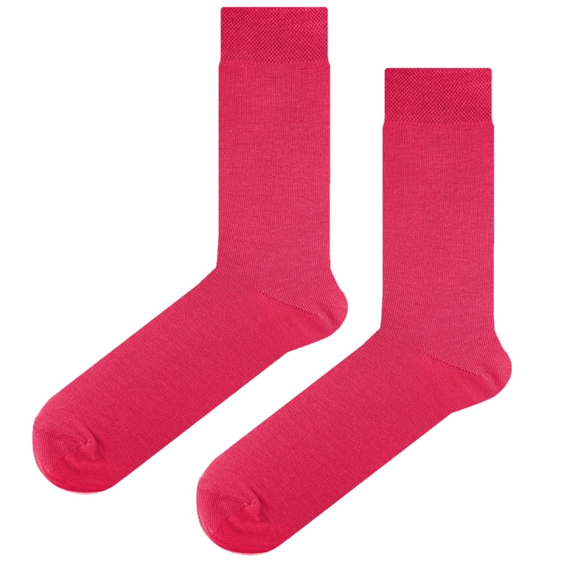 EM Men's Accessories bawełniane różowe skarpety garniturowe.jpg