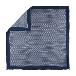 EM Men's Accessories poszetka granatowa jedwabna we wzory geometryczne.jpg