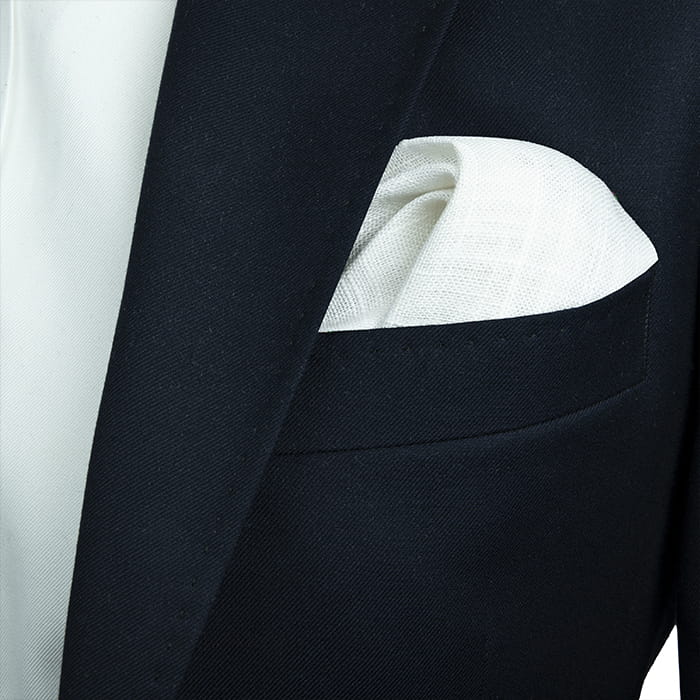 EM Men's Accessories poszetka biała lniana z czerwonymi brzegami.jpg
