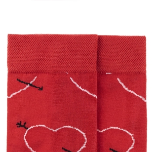 EM Men's Accessories skarpety czerwone w serduszka bawełniane.jpg