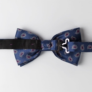 Mucha klasyczna granatowa w paisley