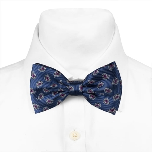 Mucha klasyczna granatowa w paisley