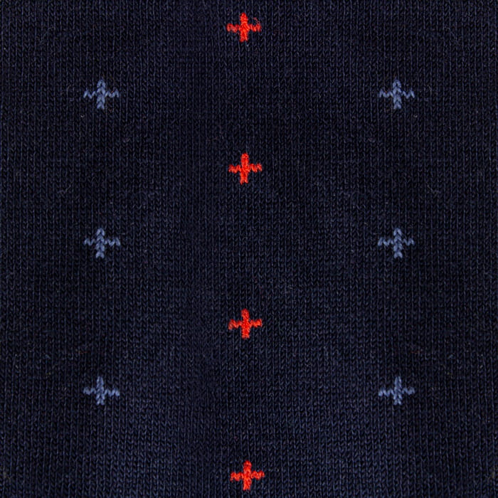 EM Men's Accessories bawełniane granatowe skarpety w plusy.jpg