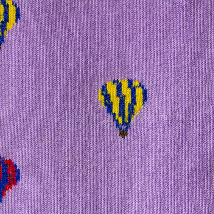 EM Men's Accessories bawełniane fioletowe skarpety w balony.jpg
