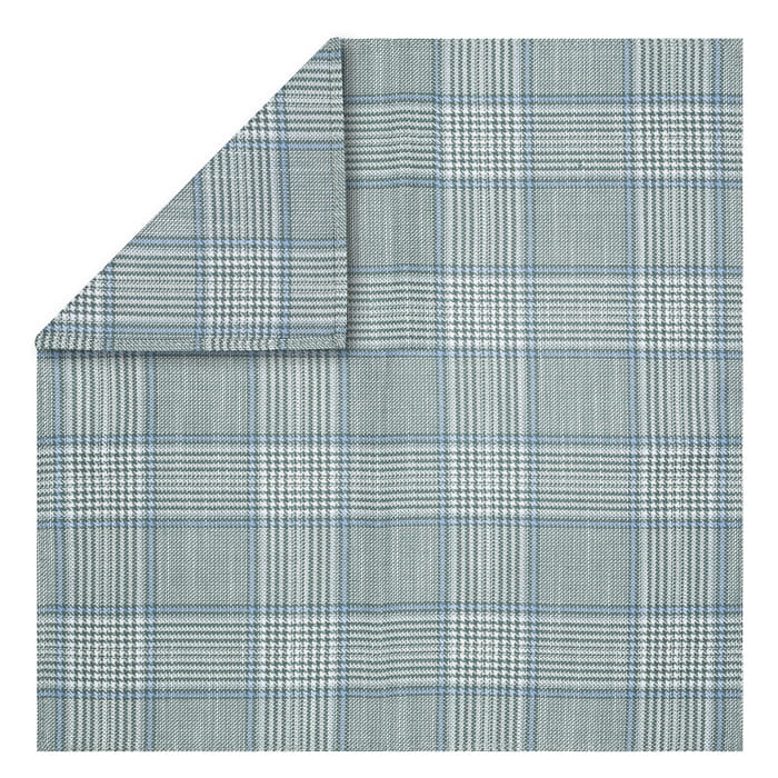 EM Men's Accessories poszetka wełniana miętowa w kratę.jpg