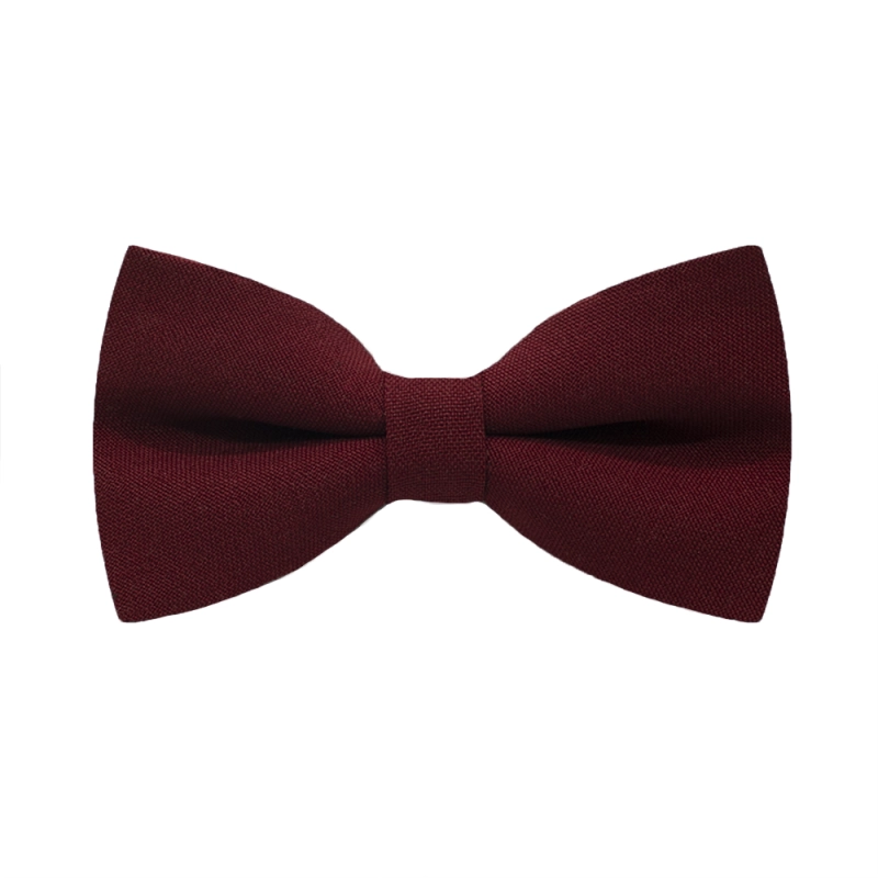 EM men's accessories mucha bordowa gładka