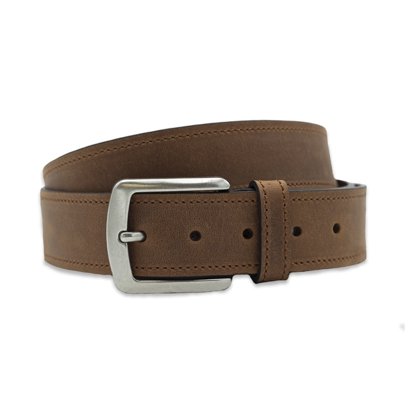 Pasek casualowy skóra naturalna brązowy cieniowany em mens accessories