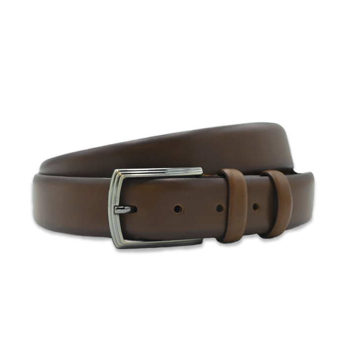 Pasek garniturowy skóra naturalna brązowy  em mens accessories