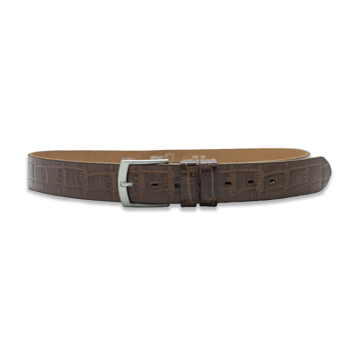 EM men's accessories pasek skórzany brązowy