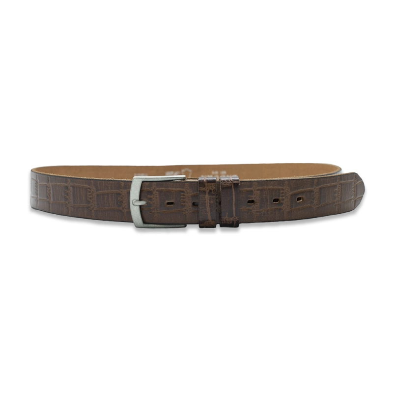 EM men's accessories pasek skórzany brązowy
