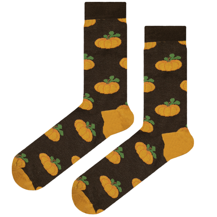 EM men's accessories skarpety brązowe w dynie bawełniane.jpg