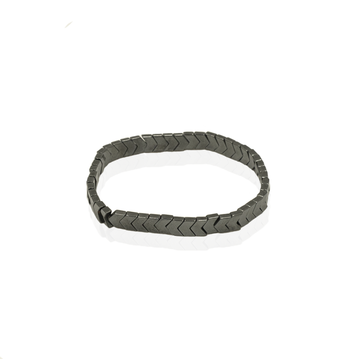 EM men's accessories bransoletka koraliki w kolorze srebrnym.jpg