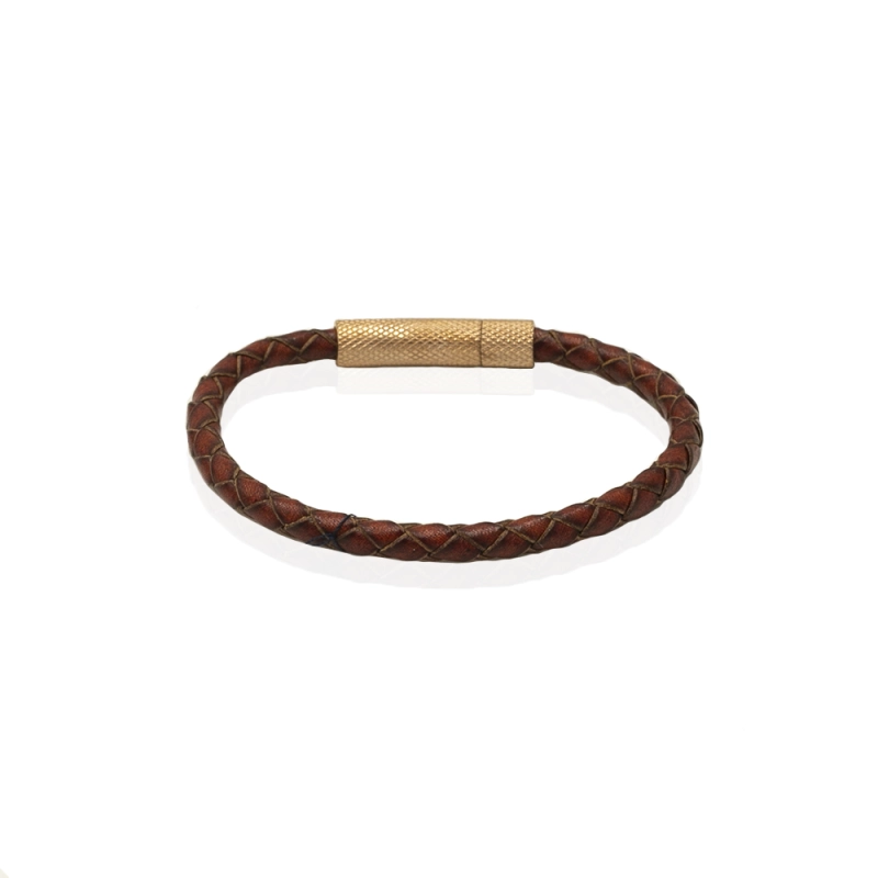 EM men's accessories bransoletka skórzana brązowa.jpg