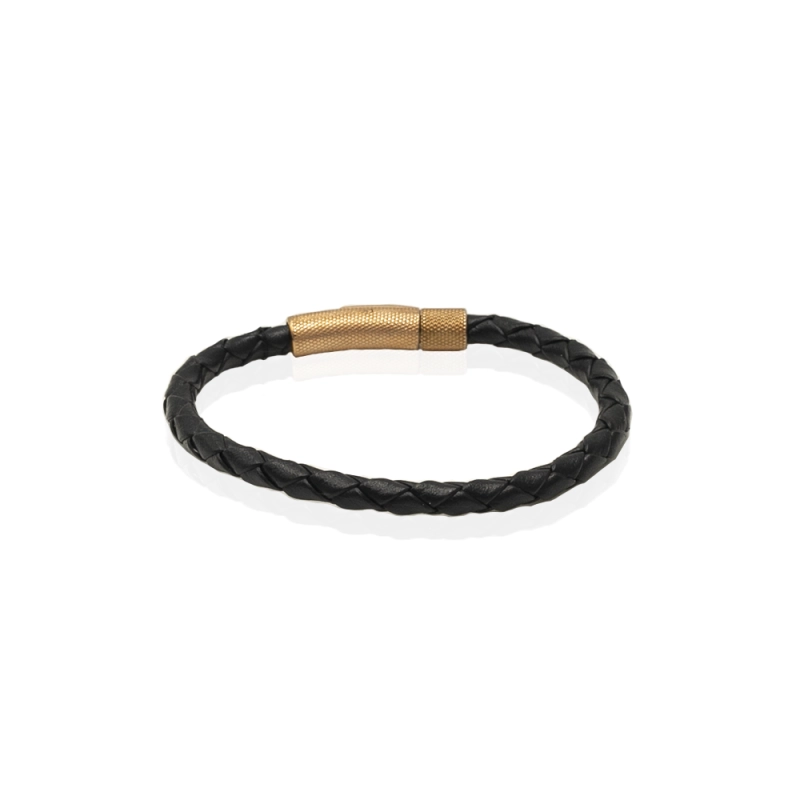 EM men's accessories bransoletka skórzana czarna.jpg