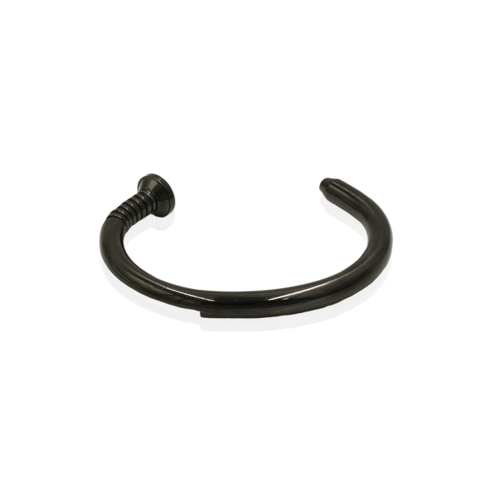 EM men's accessories bransoletka metalowa czarna w kształcie gwoździa.jpg