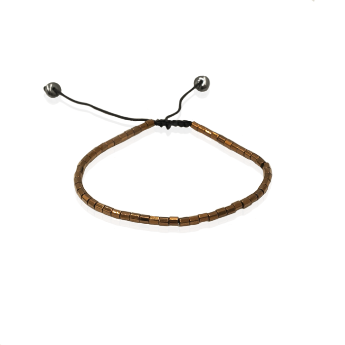 EM men's accessories bransoletka koraliki w kolorze miedzianym.jpg