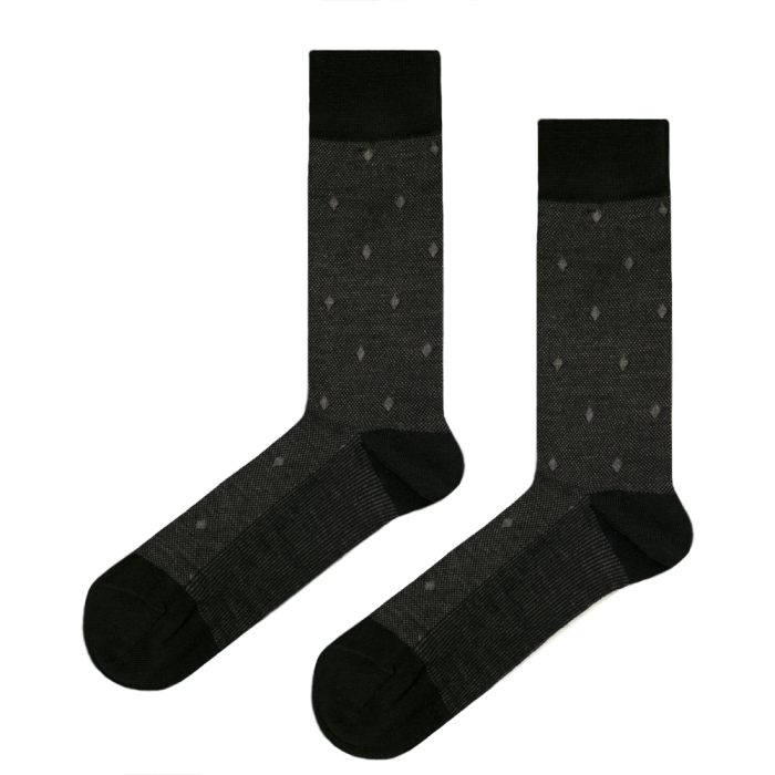 EM men's accessories skarpety męskie garniturowe z bambusa szare w romby.jpg