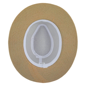 kapelusz letni em mens accessories panama brązowy kotwice
