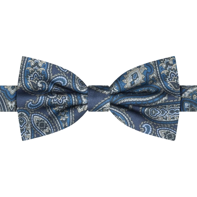 Mucha klasyczna granatowy paisley