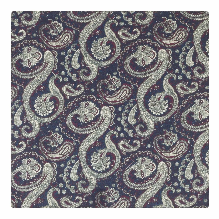 Poszetka granatowa w paisley EM (