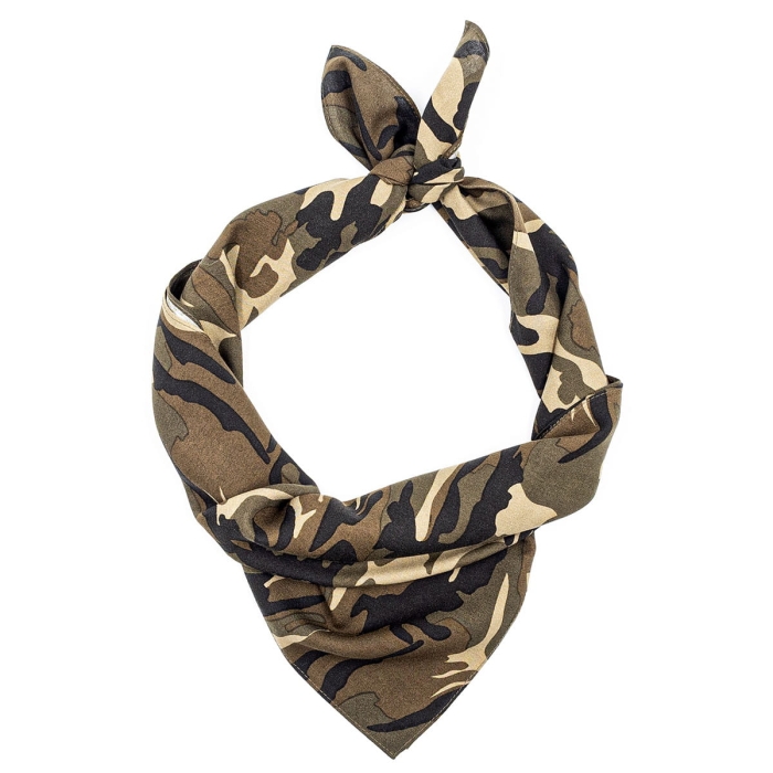 Apaszka - bandana bawełniana moro -zielona / khaki