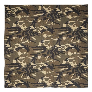 Apaszka - bandana bawełniana moro -zielona / khaki