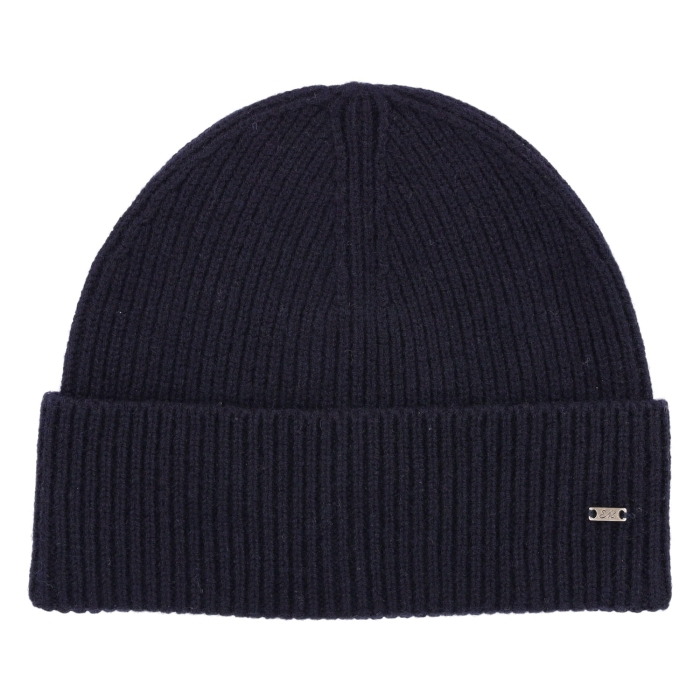 Czapka zimowa wełniana granatowa - wełna Merino / Merino wool