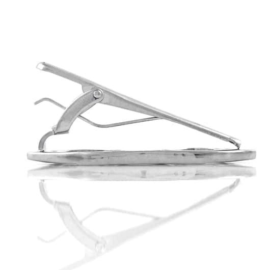 EM Men's Accessories spinka do krawatu okulary okularki w kolorze srebrnym.jpg