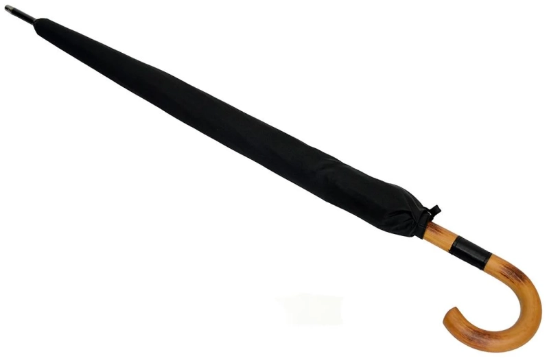 em parachase Parasol - długi - gładki - z drewnianą rączką - 7165 - PREMIUM COLLECTION