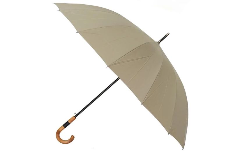 em parachase Parasol - długi - gładki - z drewnianą rączką - 7165 - PREMIUM COLLECTION