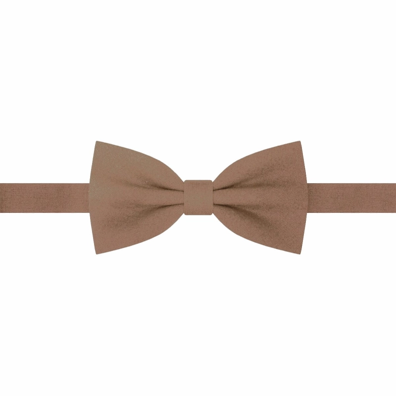 Mucha dziecięca junior mała bawełniana gładka beżowa