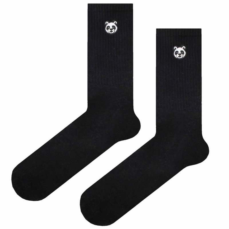Skarpety kolorowe - czarne - panda