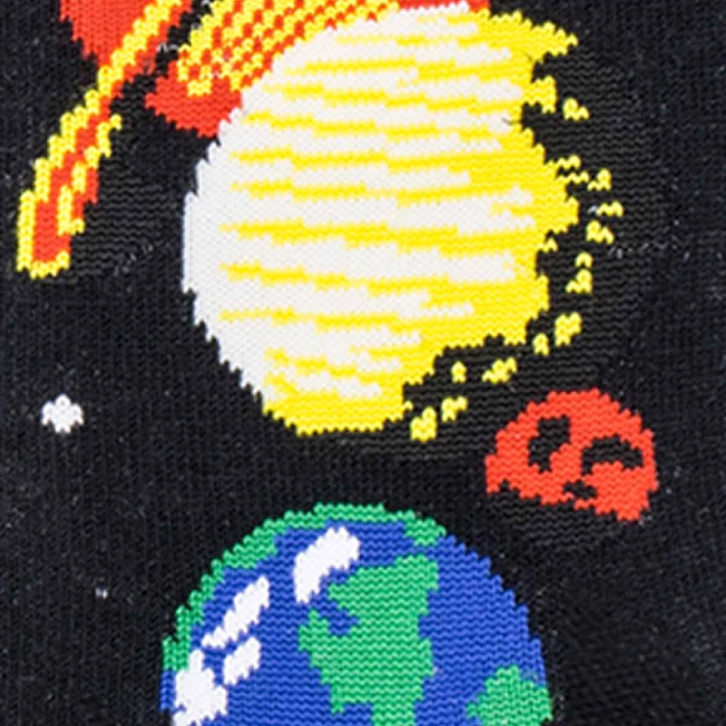 Skarpety kolorowe - czarne - układ planetarny