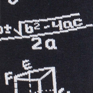 Skarpety kolorowe - czarne - E=mc²