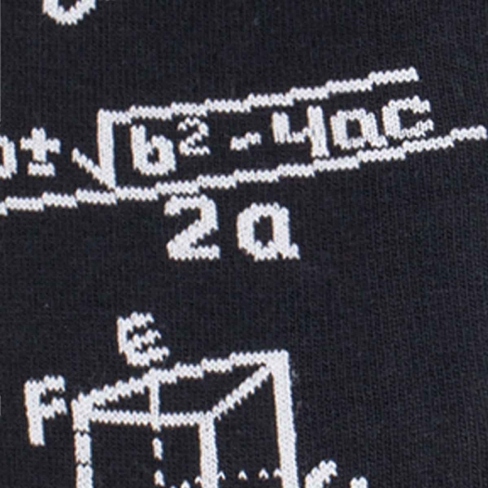 Skarpety kolorowe - czarne - E=mc²