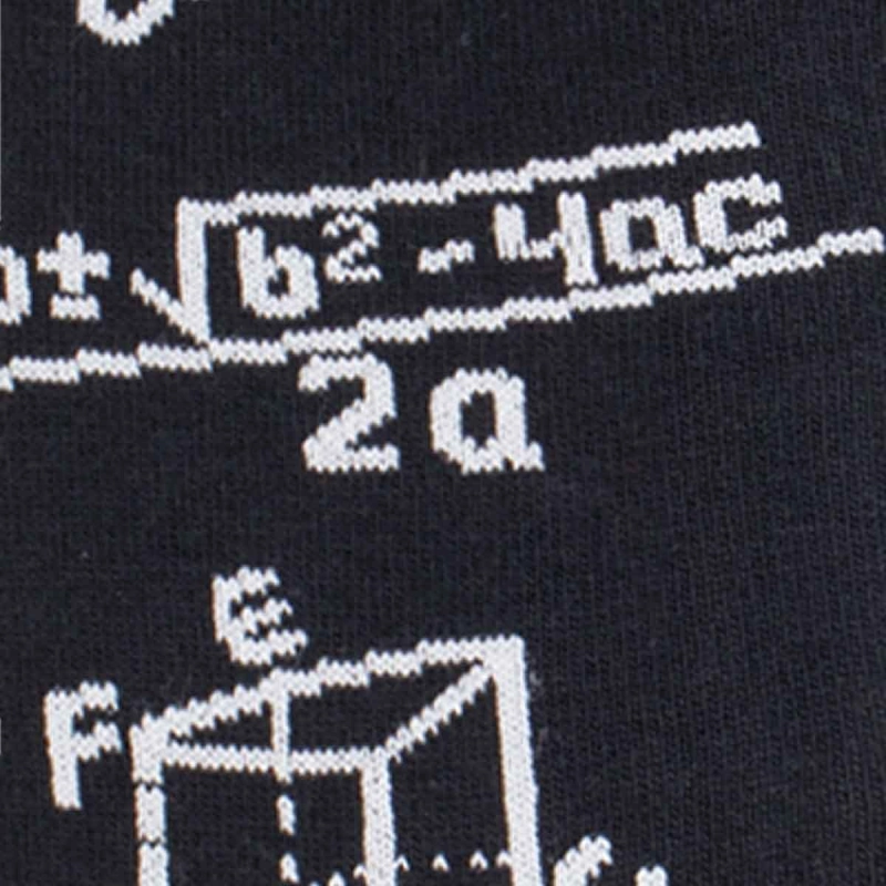 Skarpety kolorowe - czarne - E=mc²