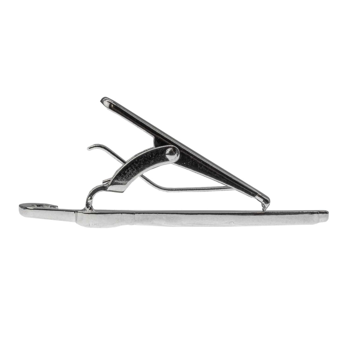 Spinka do krawata srebrna - parasol 5cm EM