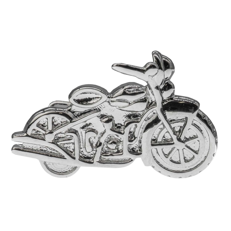 Spinka do krawata srebrna - motor / motocykl 3,5cm