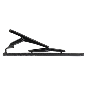 Spinka do krawata czarna matowa klasyczna / elegancka z mikrowzorem 6cm