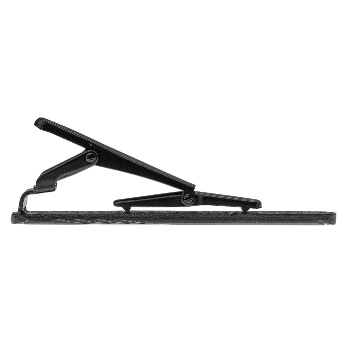 Spinka do krawata czarna matowa klasyczna / elegancka z mikrowzorem 6cm