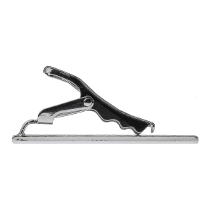 Spinka do krawata srebrna klasyczna / elegancka gładka 4cm