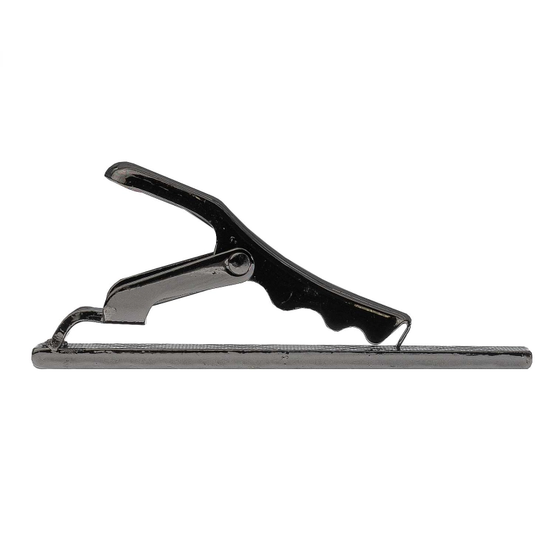 Spinka do krawata srebrna klasyczna / elegancka gładka 4cm EM