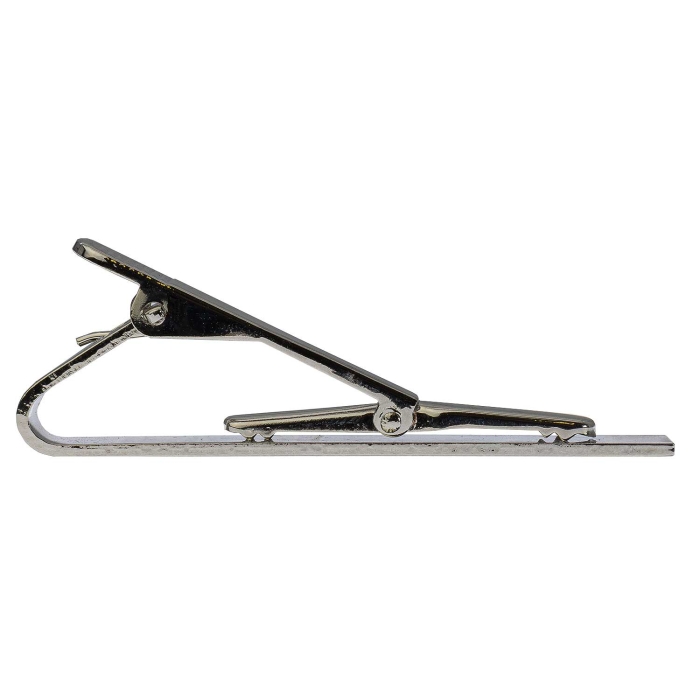 Spinka do krawata srebra elegancka w mikrowzór 5,5cm EM