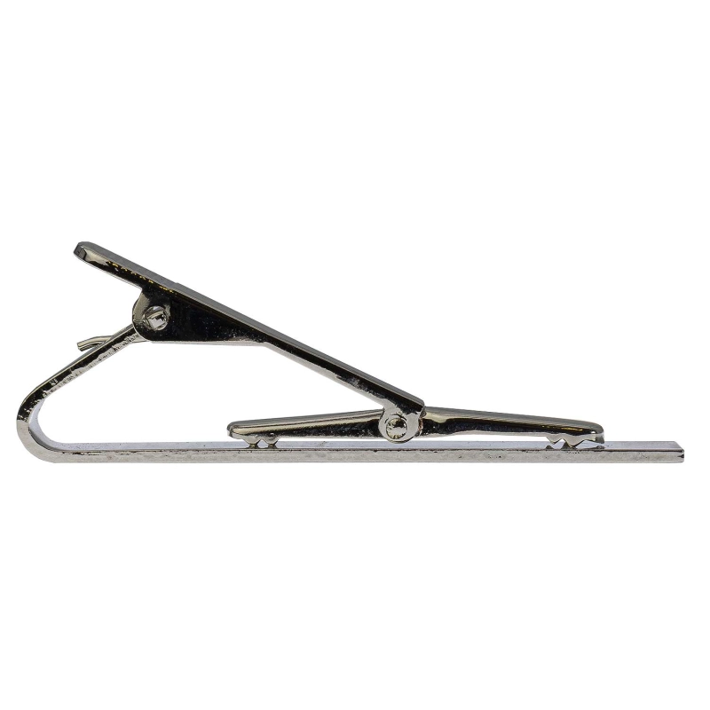 Spinka do krawata srebra elegancka w mikrowzór 5,5cm EM