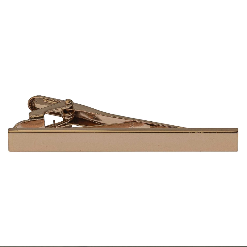 Spinka do krawata ciemnozłota elegancka gładka 5,5cm