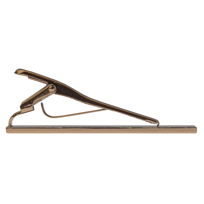 Spinka do krawata ciemnozłota elegancka gładka 5,5cm