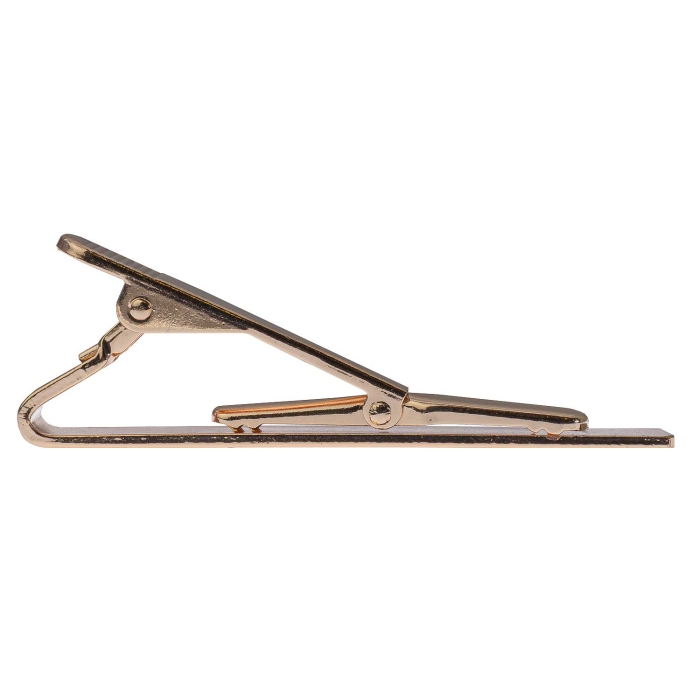 Spinka do krawata różowe złoto - golden rose elegancka gładka 5,5cm