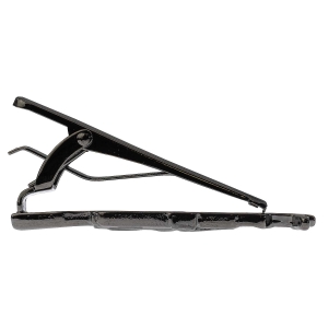 Spinka do krawata ciemnosrebrna pistolet / broń / wiatrówka 5cm